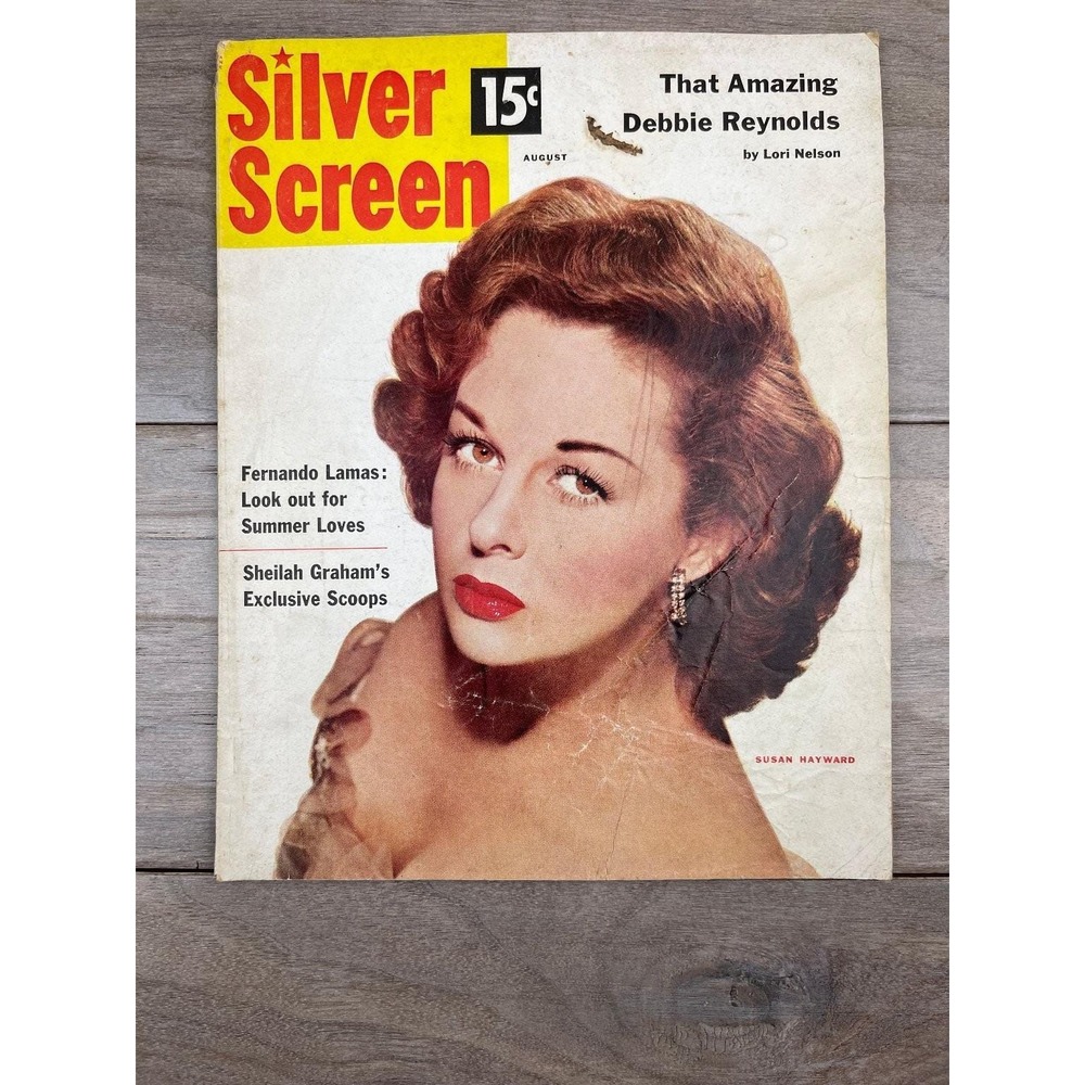 Silver Screen August 1954 Susan Hayward Debbie Reynolds Lori Nelson